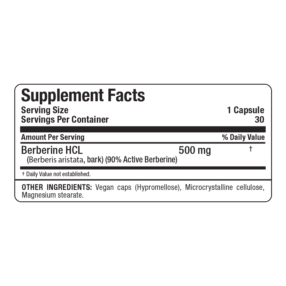 Allmax | Berberine HCL (30 Vegan Caps) - Image 3
