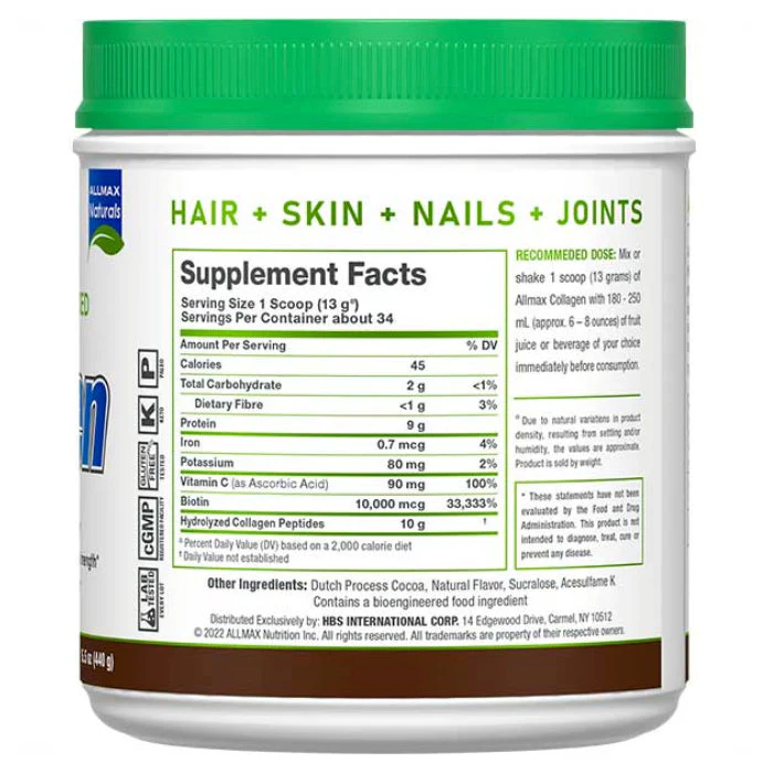 Allmax | Collagen + Biotin (440 g) - Image 3