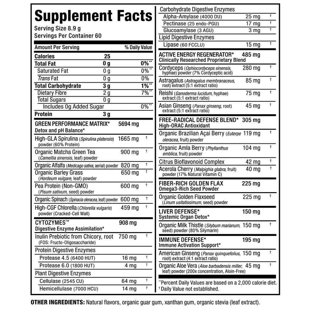 Allmax | CytoGreens Acai Berry (60 servings) - Image 4