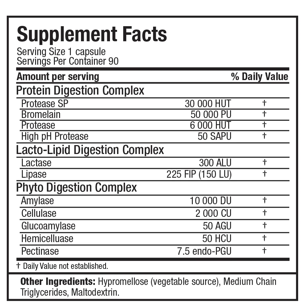 Allmax | Digestive Enzymes (90 Caps) - Image 4