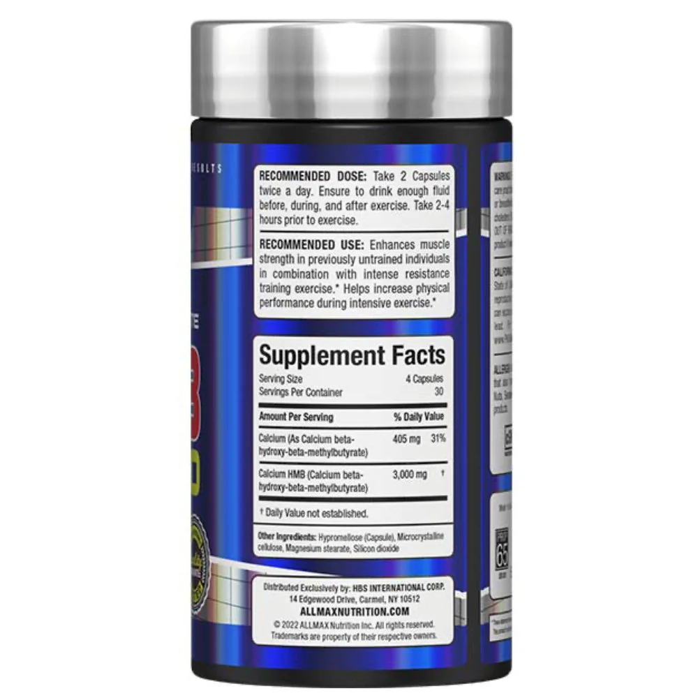 Allmax | HMB 3000 (120 Caps) - Image 2