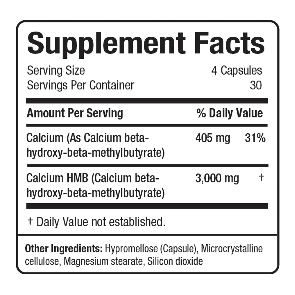Allmax | HMB 3000 (120 Caps) - Image 4
