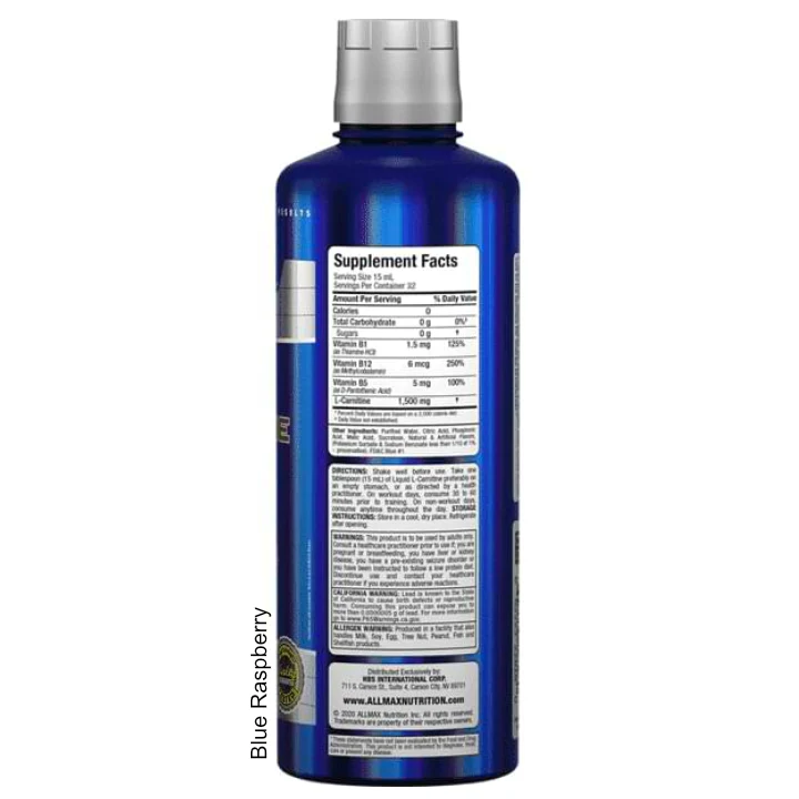 Allmax | L-Carnitine Liquid 1500 mg (473 ml) - Image 3