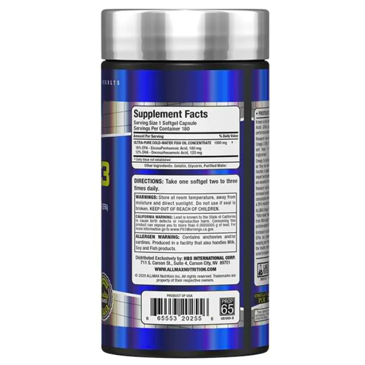 Allmax | Omega-3 1000 mg (180 Sgels) - Image 3