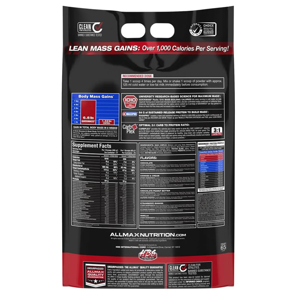 Allmax | QuickMass (10 lb) - Image 6