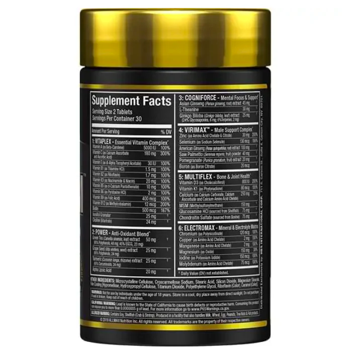 Allmax | Vitaform for MEN (60 tabs) - Image 2