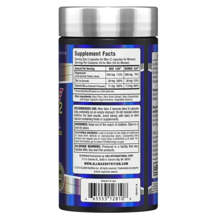 Allmax | ZMX 2 (90 Caps) - Image 3