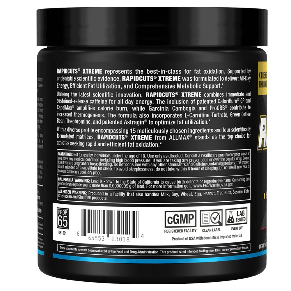 Allmax | Fat Burning Stack RapidCuts XTREME + Shredded & Hydradry - Image 5
