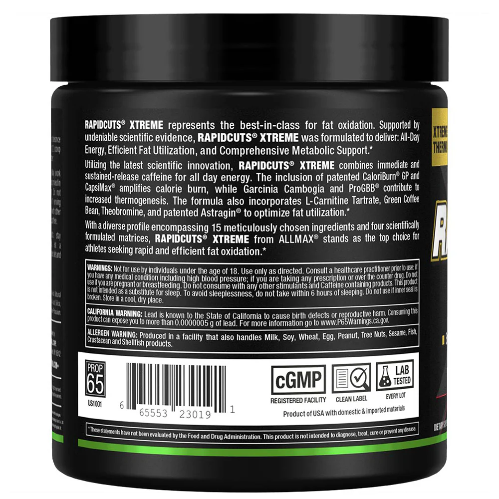 Allmax | Fat Burning Stack RapidCuts XTREME + Shredded & Hydradry - Image 9