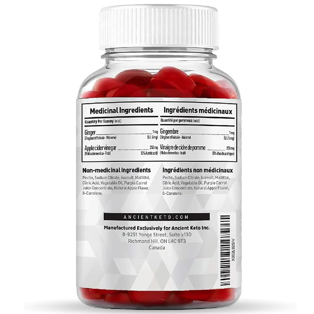 Ancient Keto | Apple Cider Vinegar Gummies (60 Gummies) - Image 3