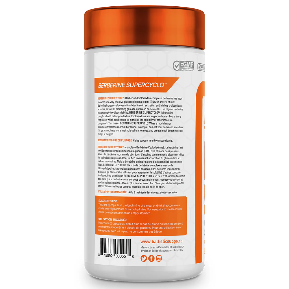 NEW! Ballistic Labs | Berberine Supercyclo 500mg (90 Vcaps) | x12 Strength - Image 3
