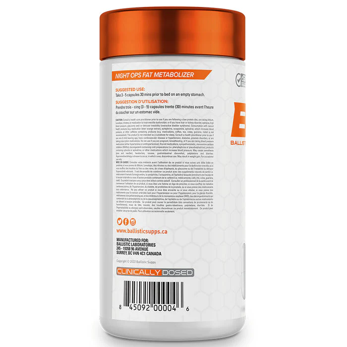 75% OFF 2nd | Ballistic Labs Night OPS (2x125 VCaps) - Image 4
