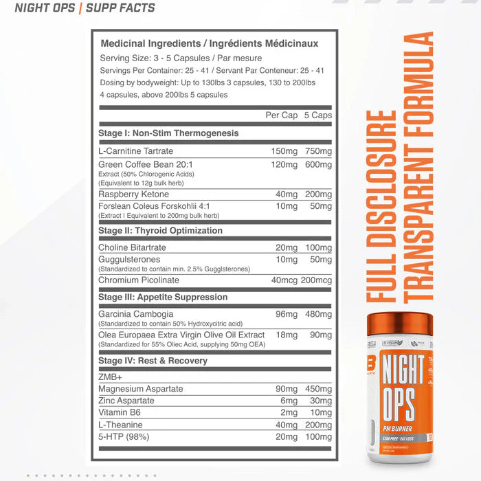 75% OFF 2nd | Ballistic Labs Night OPS (2x125 VCaps) - Image 6