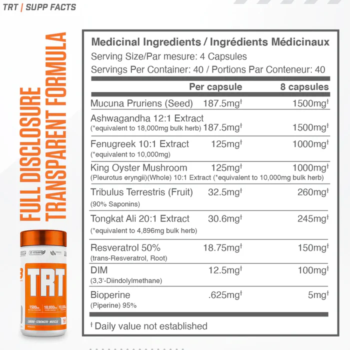 Ballistic Labs | Testosterone Stack (TRT + DAA) 40 Day Supply - Image 7