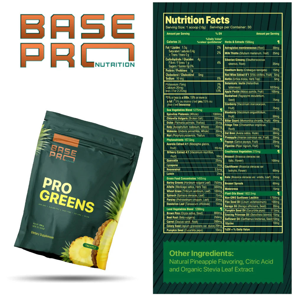 Base Pro Nutrition | Pro Greens (30 Servings) - Image 11