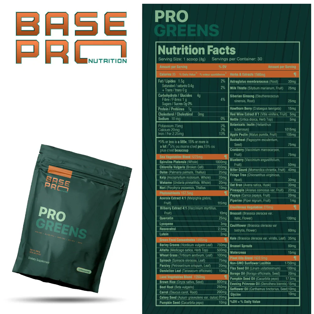 Base Pro Nutrition | Pro Greens (30 Servings) - Image 13