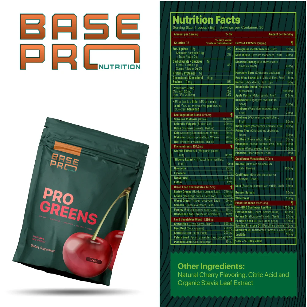 Base Pro Nutrition | Pro Greens (30 Servings) - Image 3
