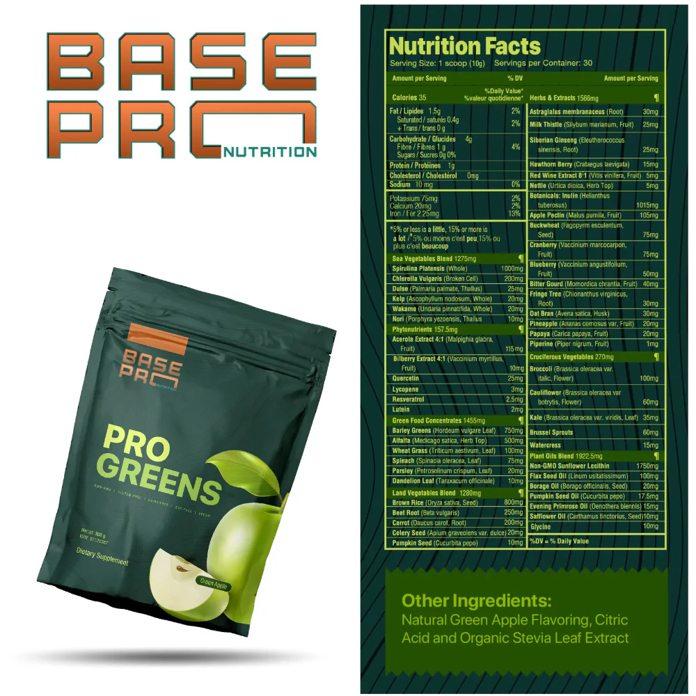 Base Pro Nutrition | Pro Greens (30 Servings) - Image 5