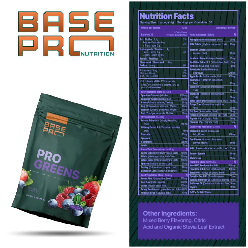 Base Pro Nutrition | Pro Greens (30 Servings) - Image 7