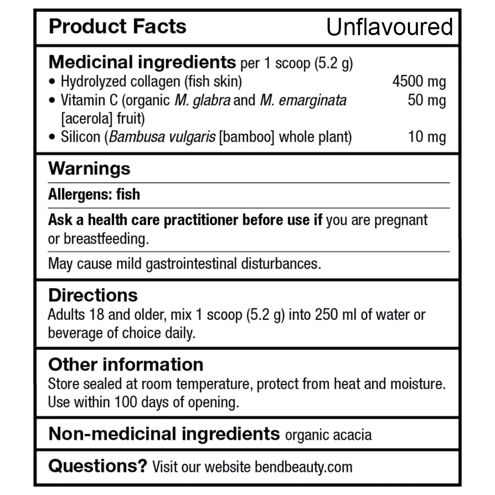 bend beauty | Marine Collagen + Co-Factors (146g) - Image 6