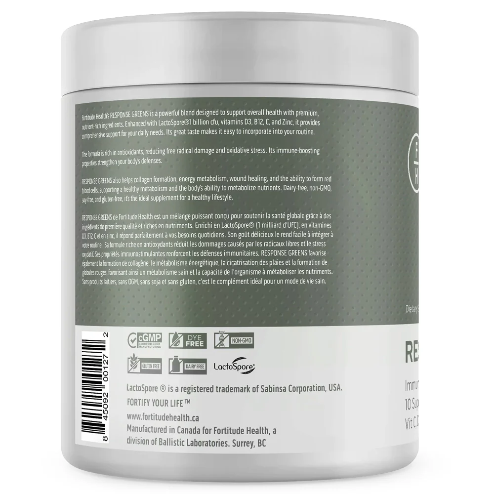 Fortitude Health | Response Greens (30 servings) | Mixed Fruit Flavour - Image 3