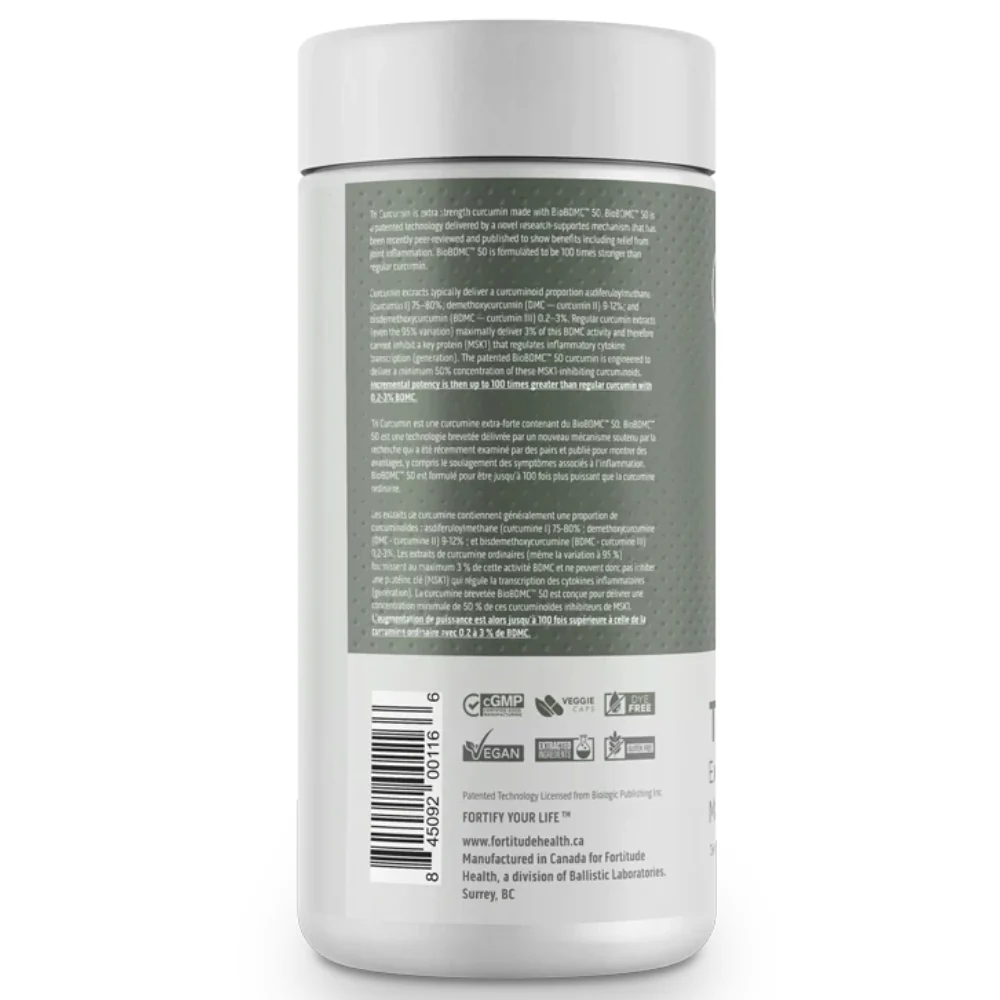 Fortitude Health | Tri Curcumin (60 Caps) - Image 3