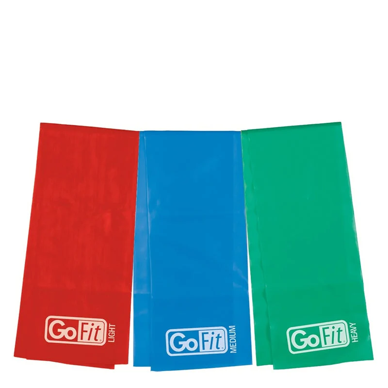 GoFit | Flat Bands 3 Pack ( Light, Med, Heavy) - Image 2