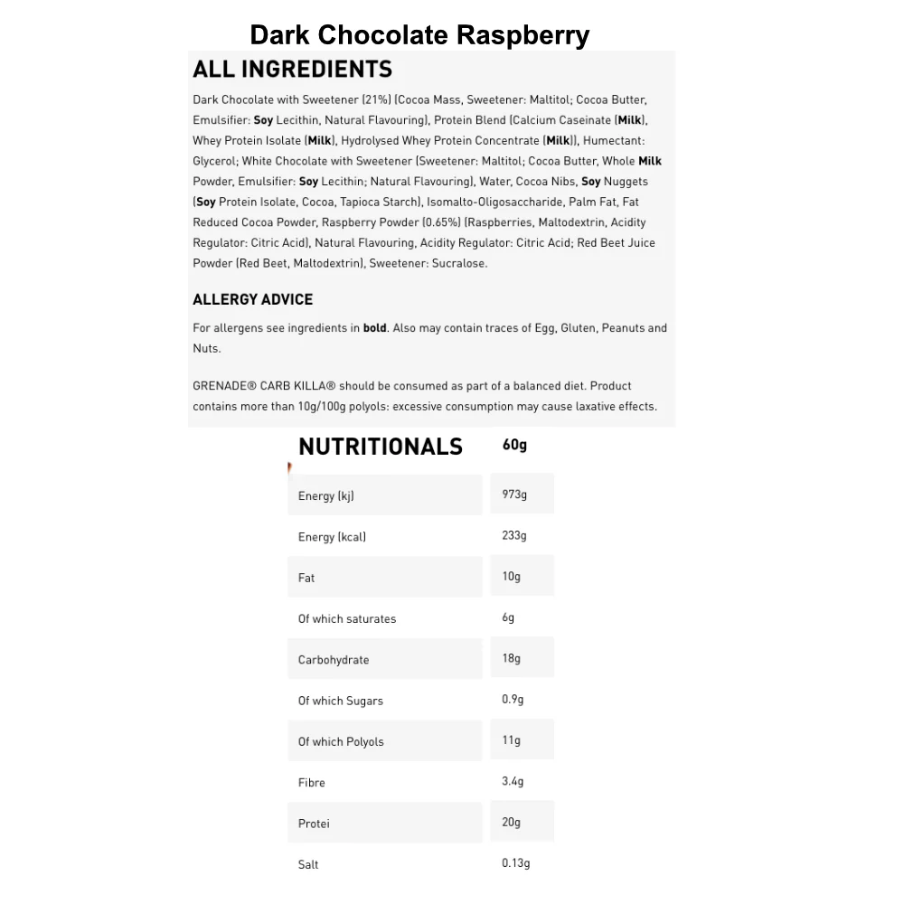 Grenade | Carb Killa Protein Bars (Box 12 Bars) - Image 18