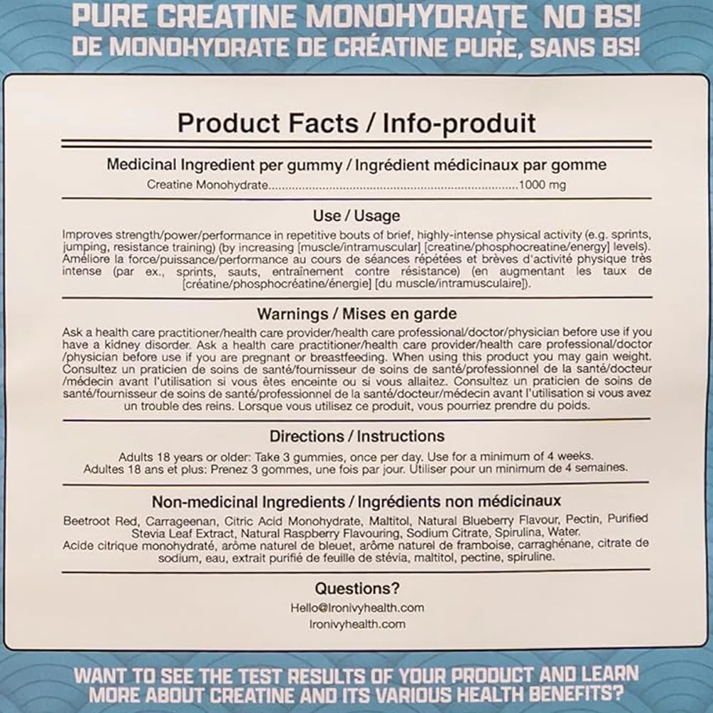Iron & Ivy | Creatine Gummies (120 Gummies) Vegan - Image 4
