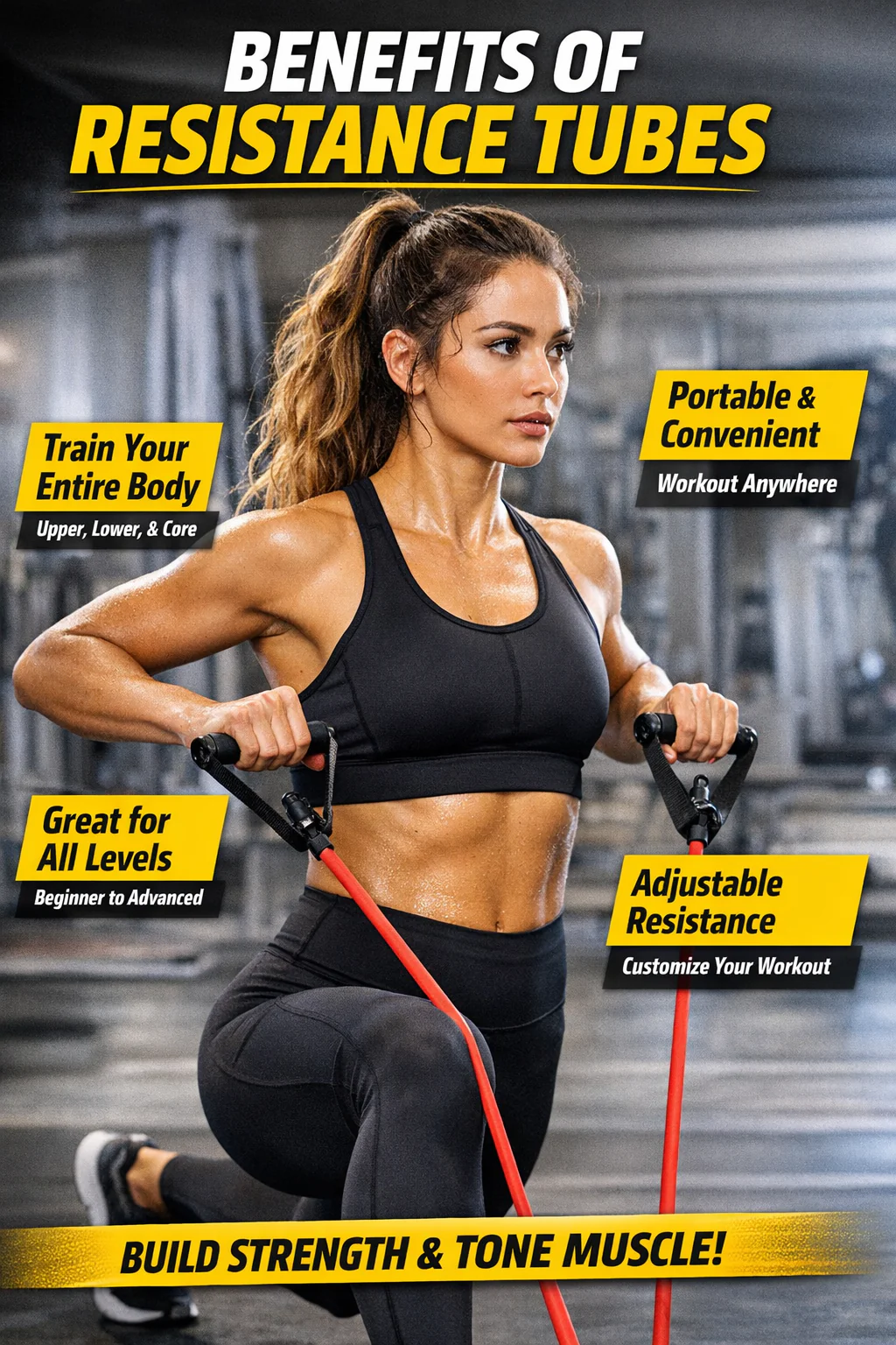 Iron Body | Resistance Tube Set (3 Cables) | Medium, Heavy, X-Heavy - Image 2