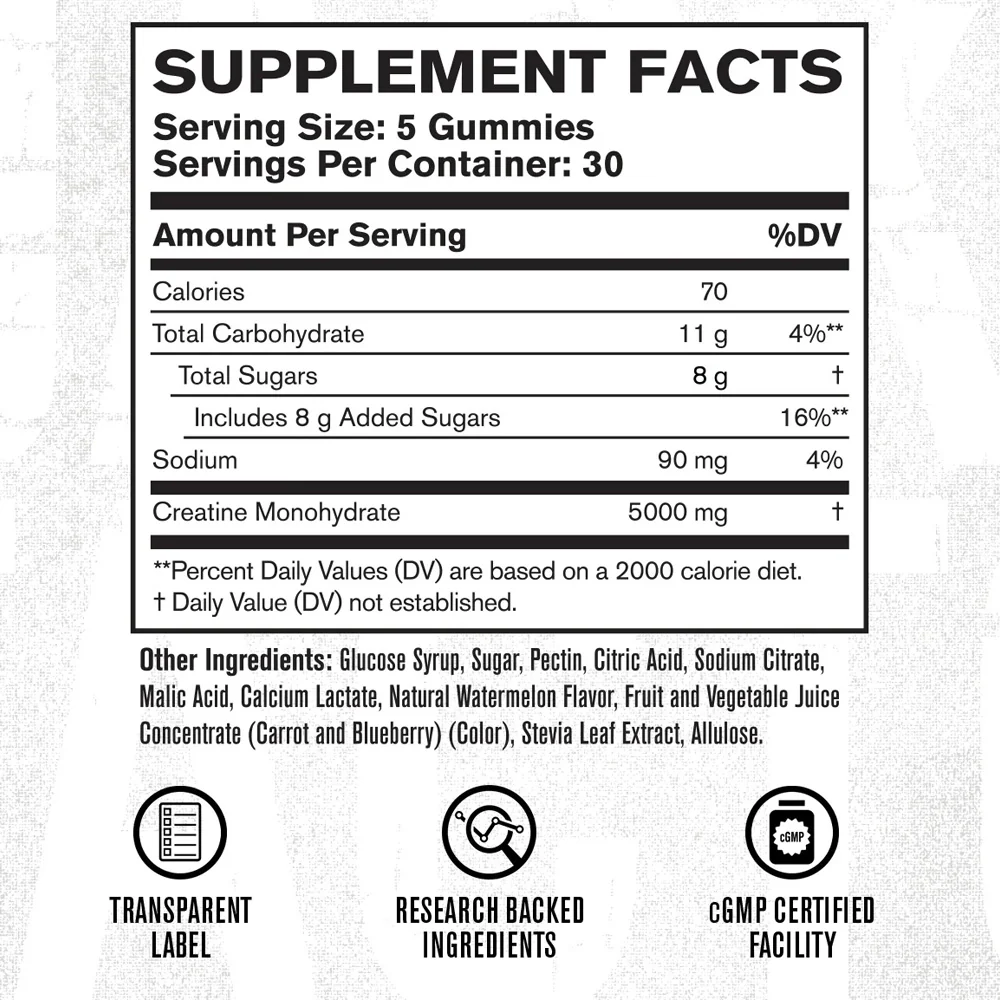 Jacked Factory | Creatine Gummies (150 Gummies) - Image 3