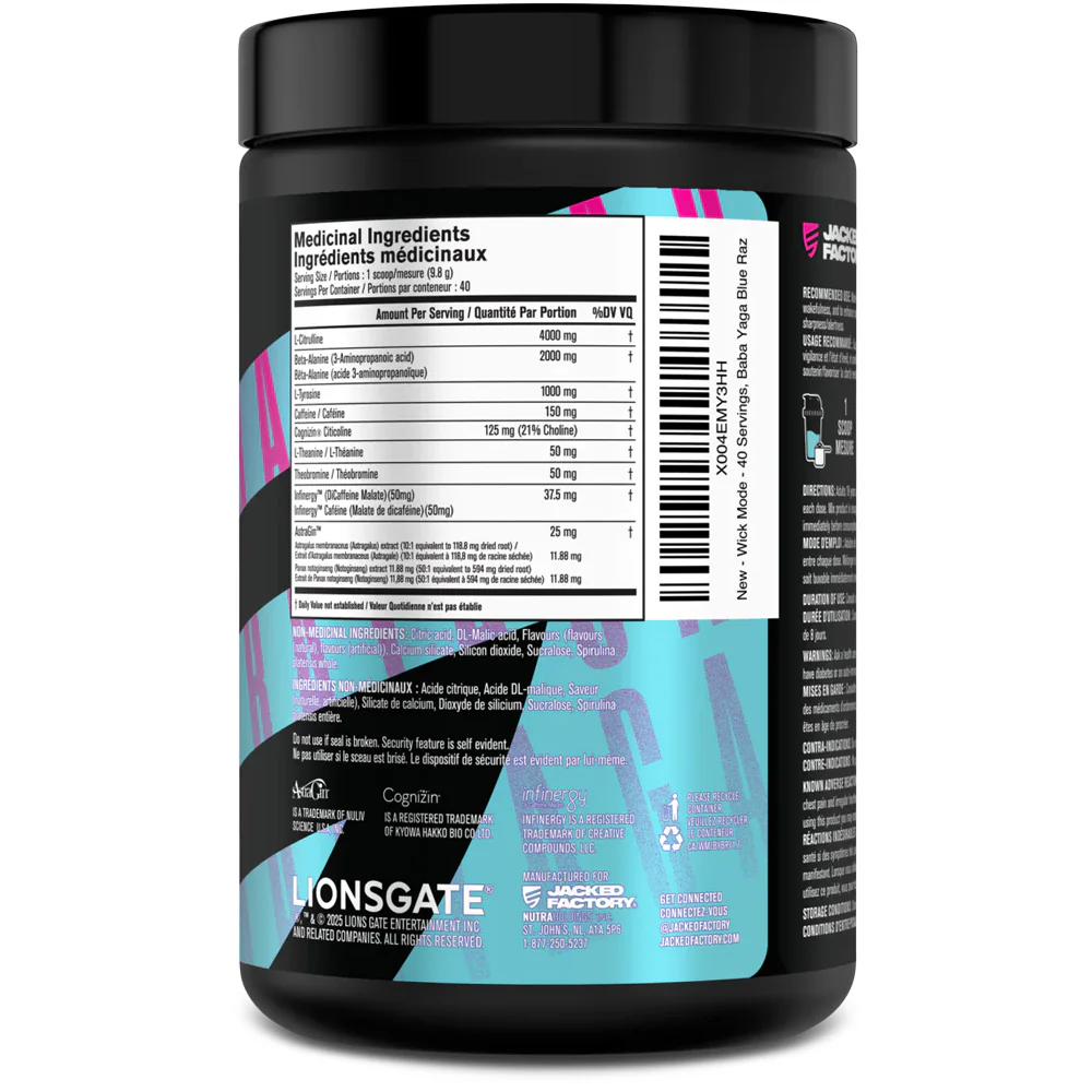 Jacked Factory | JOHN WICK Pre-Workout (40 Loaded Servings) - Image 5