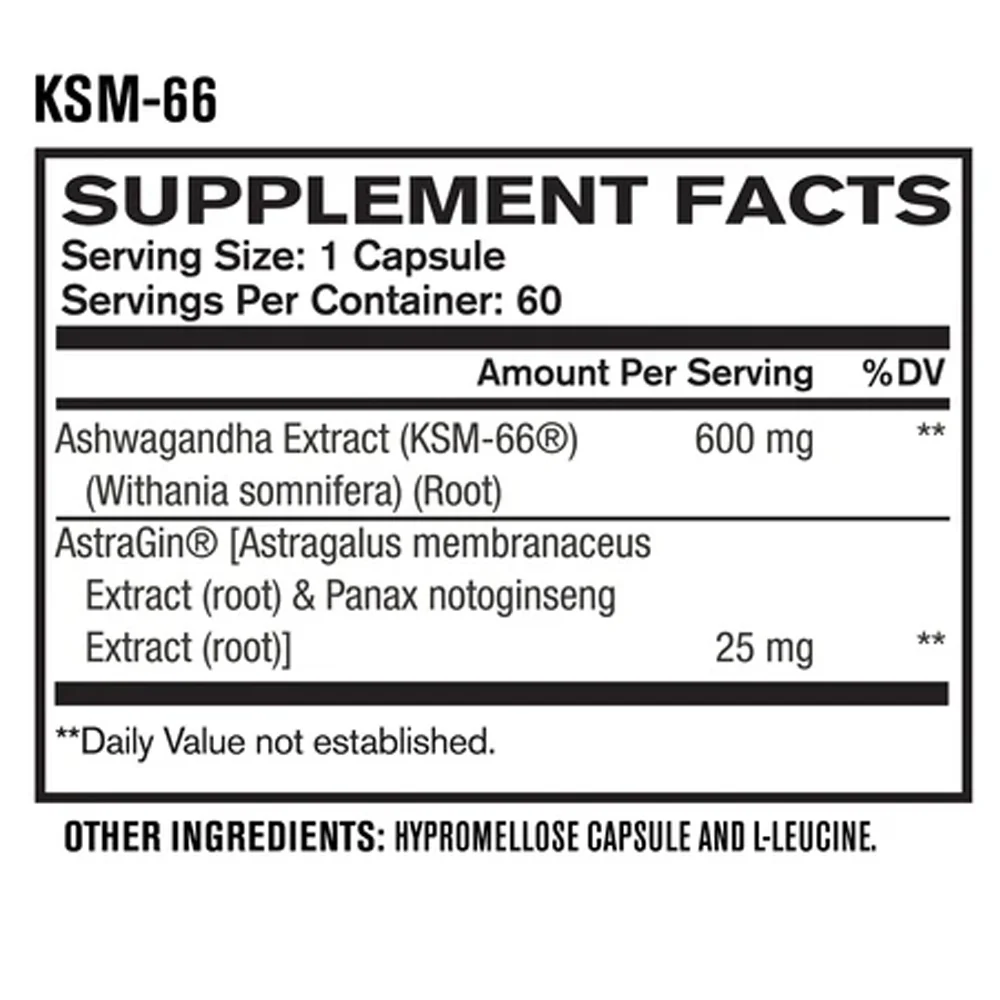 Jacked Factory |  KSM-66 Ashwagandha 600mg (60 Vcaps) - Image 4