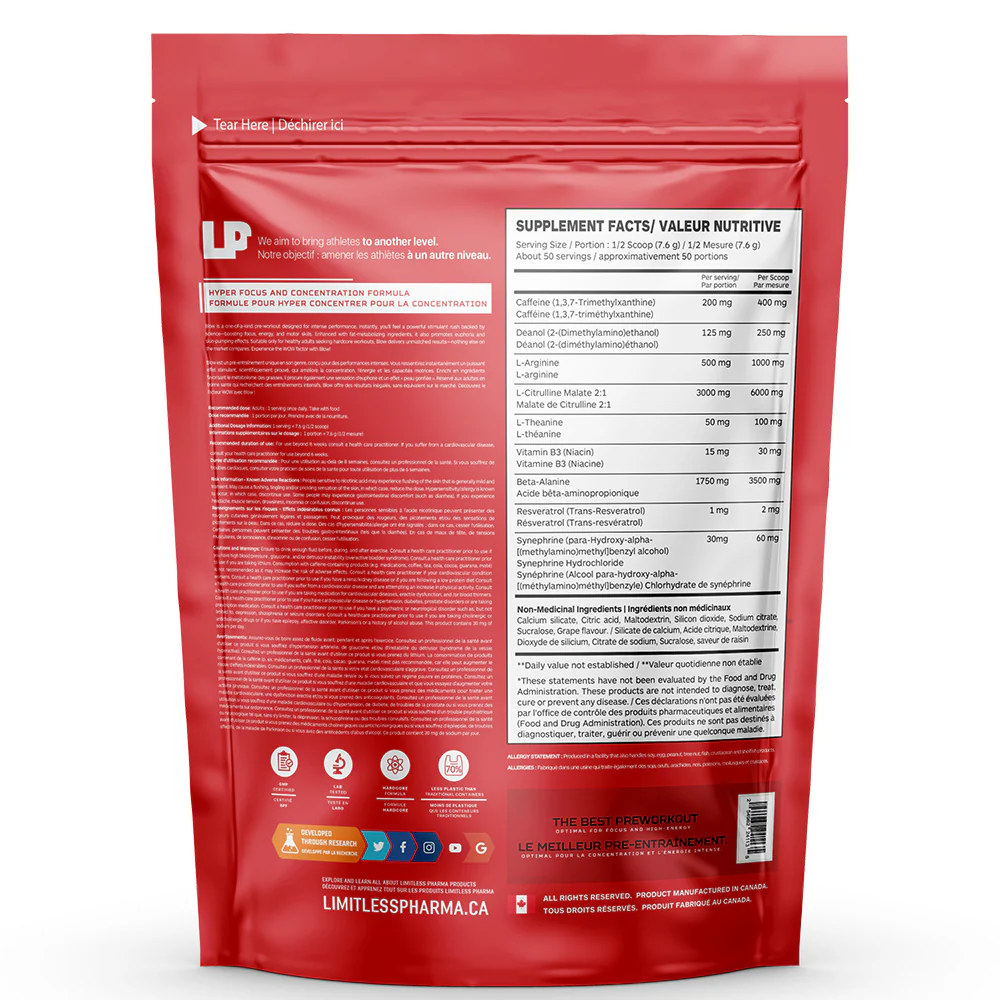 Limitless Pharma | BLOW Pre-workout (50 Servings) - Image 12