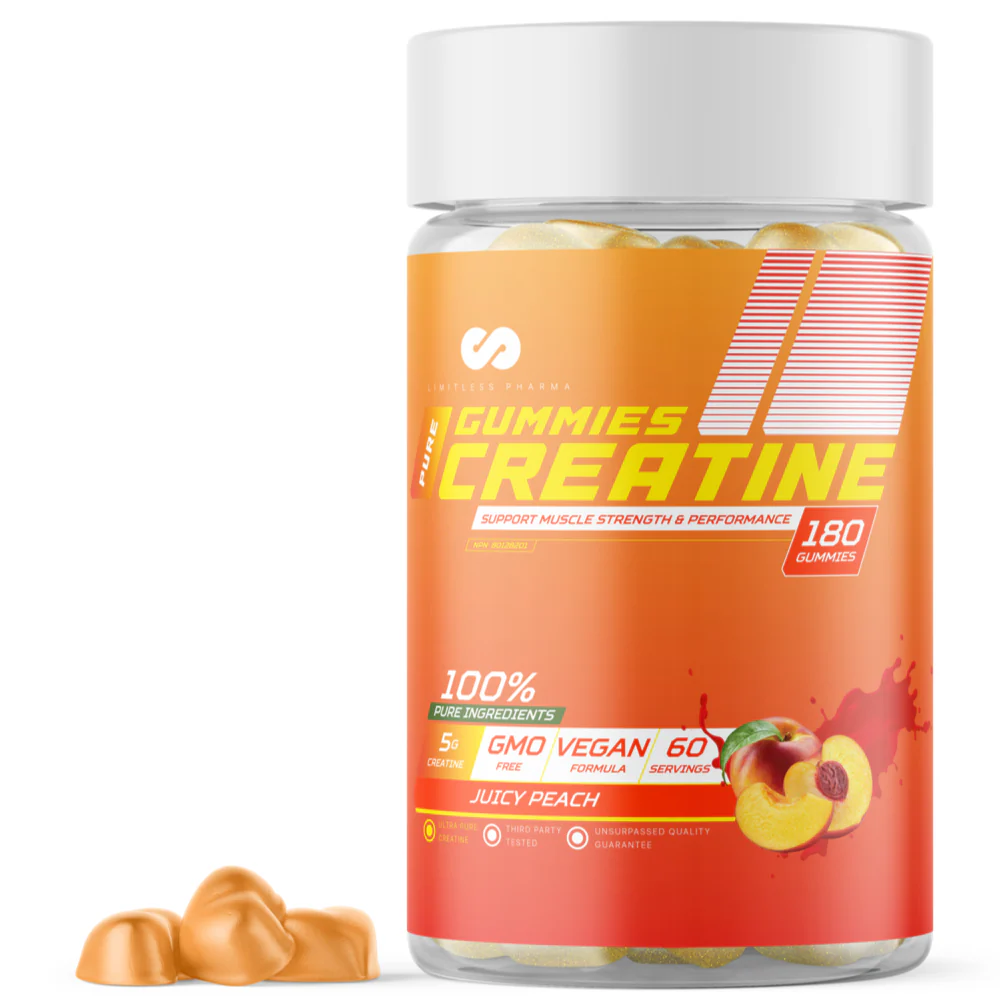 Limitless Pharma | Creatine Gummies (180 Gummies) Vegan - Image 7