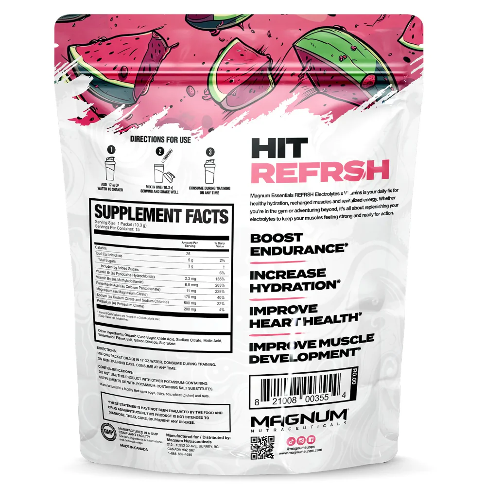 Magnum Nutraceuticals | REFRSH Electrolytes + Vitamins (15 Packets) - Image 8