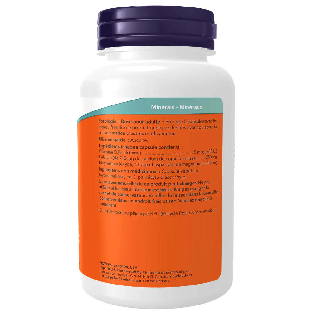 NOW Foods | Coral Calcium Plus (100 Veg Caps) - Image 3