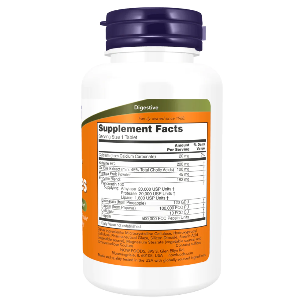 NOW Foods | Super Enzymes (90 Tablets) - Image 2