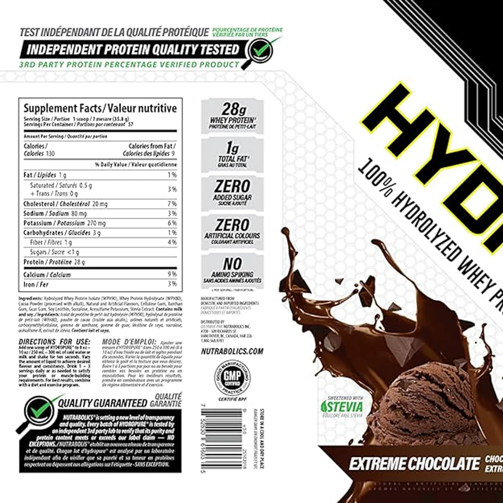 Nutrabolics | HYDROPURE (4.5 lbs) | Whey Isolate - Image 3