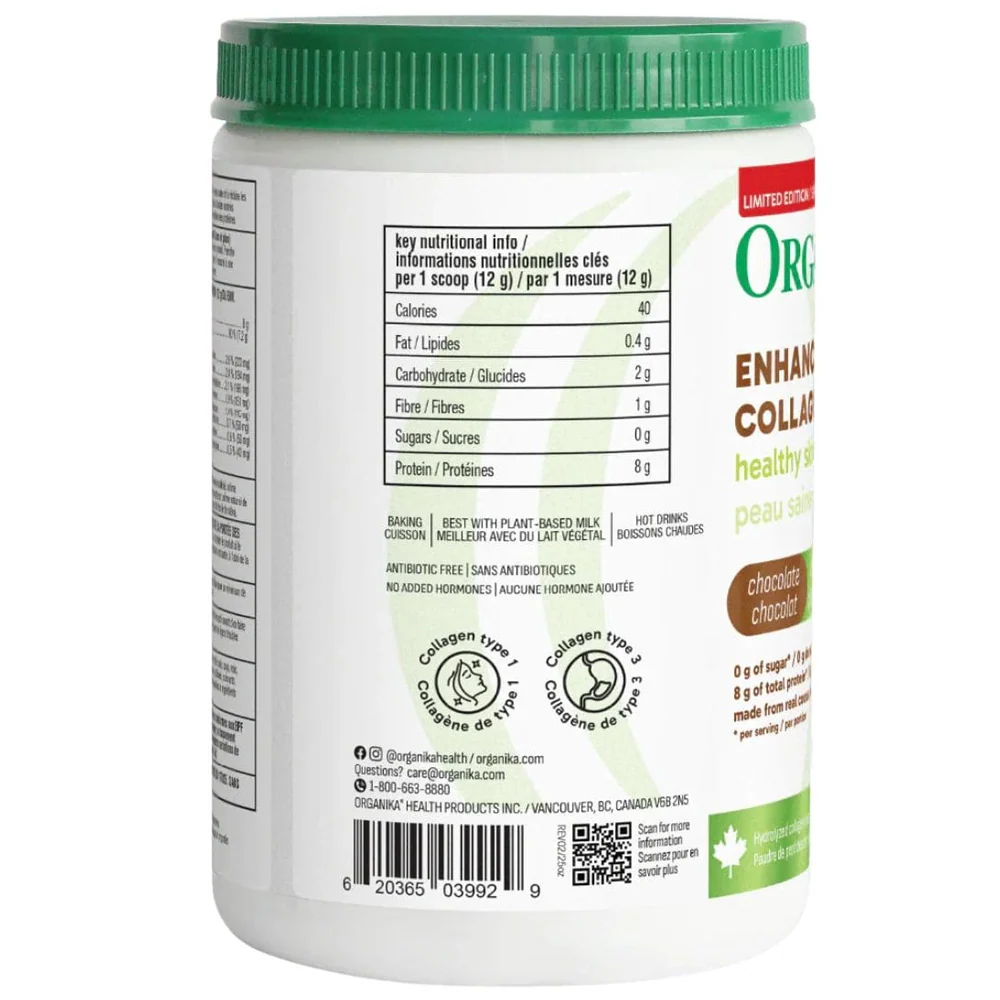 Organika | Enhanced Collagen CHOCOLATE Chip Mint (252 g) - Image 4