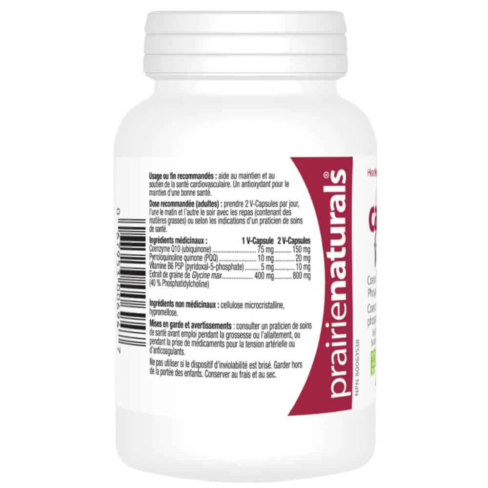 Prairie Naturals | Cardio Force + CoQ10 & PQQ (60 Vcaps) - Image 3