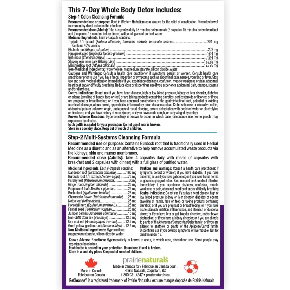 Prairie Naturals | ReCleanse - Herbal Cleanse - Image 5