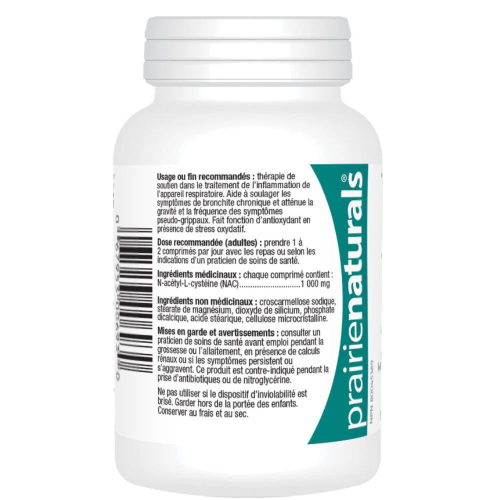 Prairie Naturals | NAC 1000 (60 caps) - Image 3