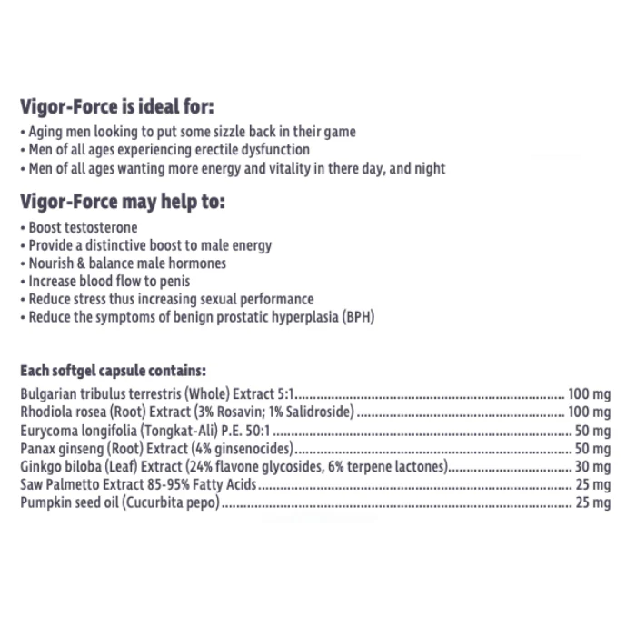 Prairie Naturals | Vigor-Force Supreme (120 Sgels) - Image 3