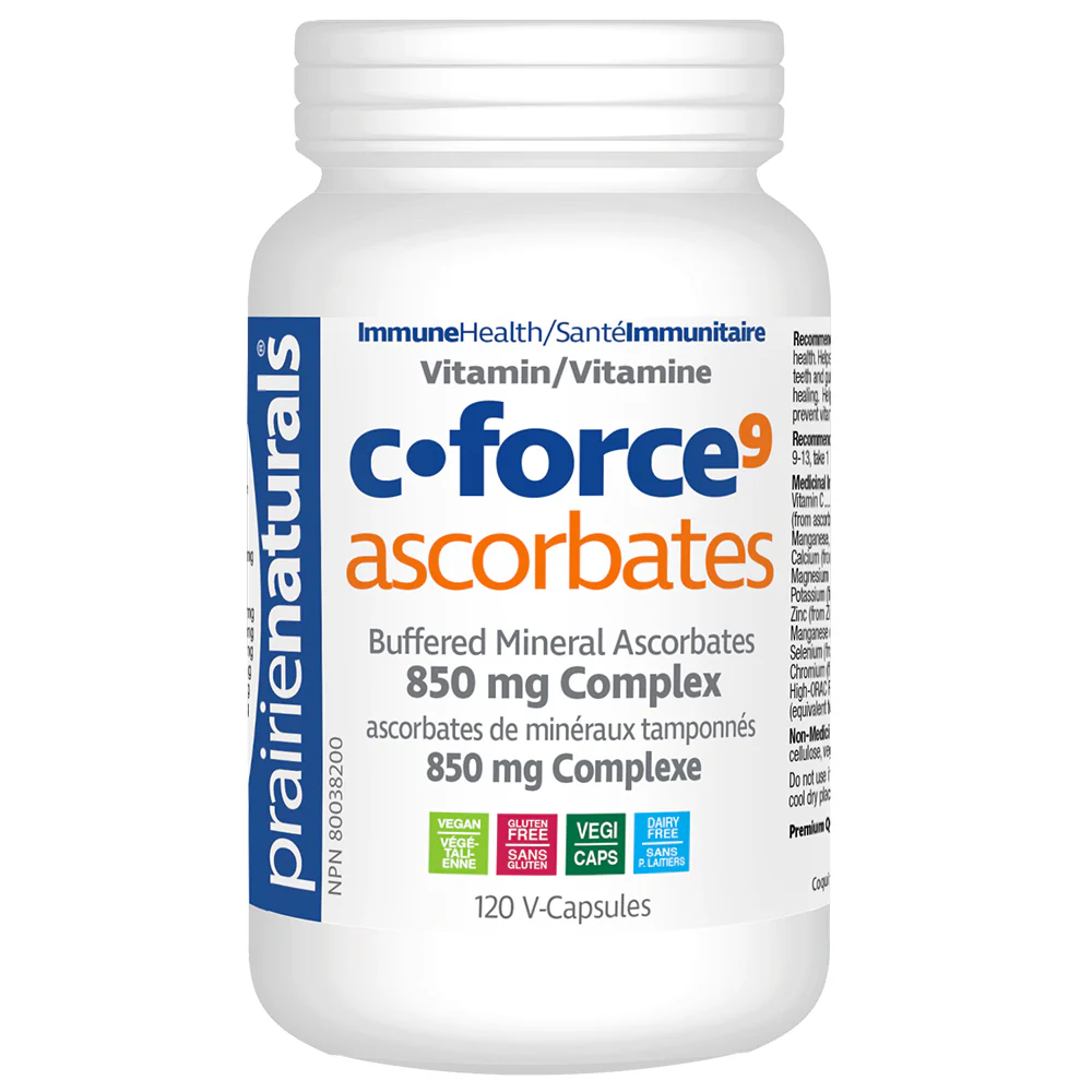 Prairie Naturals | Vitamin C-Force 9 Ascorbates (120+20 Vcaps) - Image 2