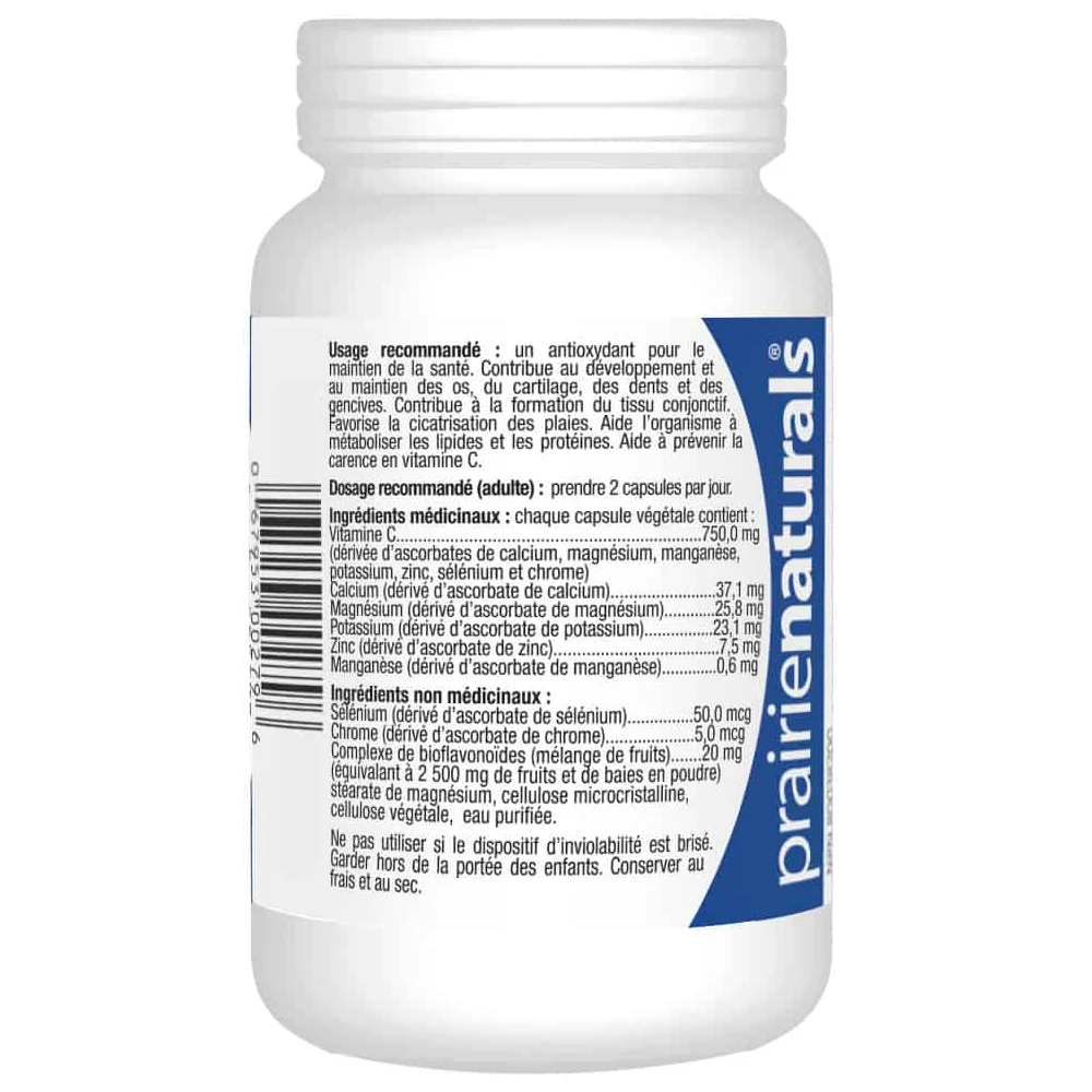 Prairie Naturals | Vitamin C-Force 9 Ascorbates (120+20 Vcaps) - Image 4