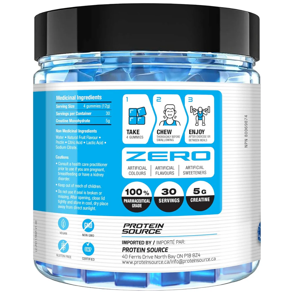 Protein Source | Creatine Gummies (120 Gummies) Vegan - Image 3