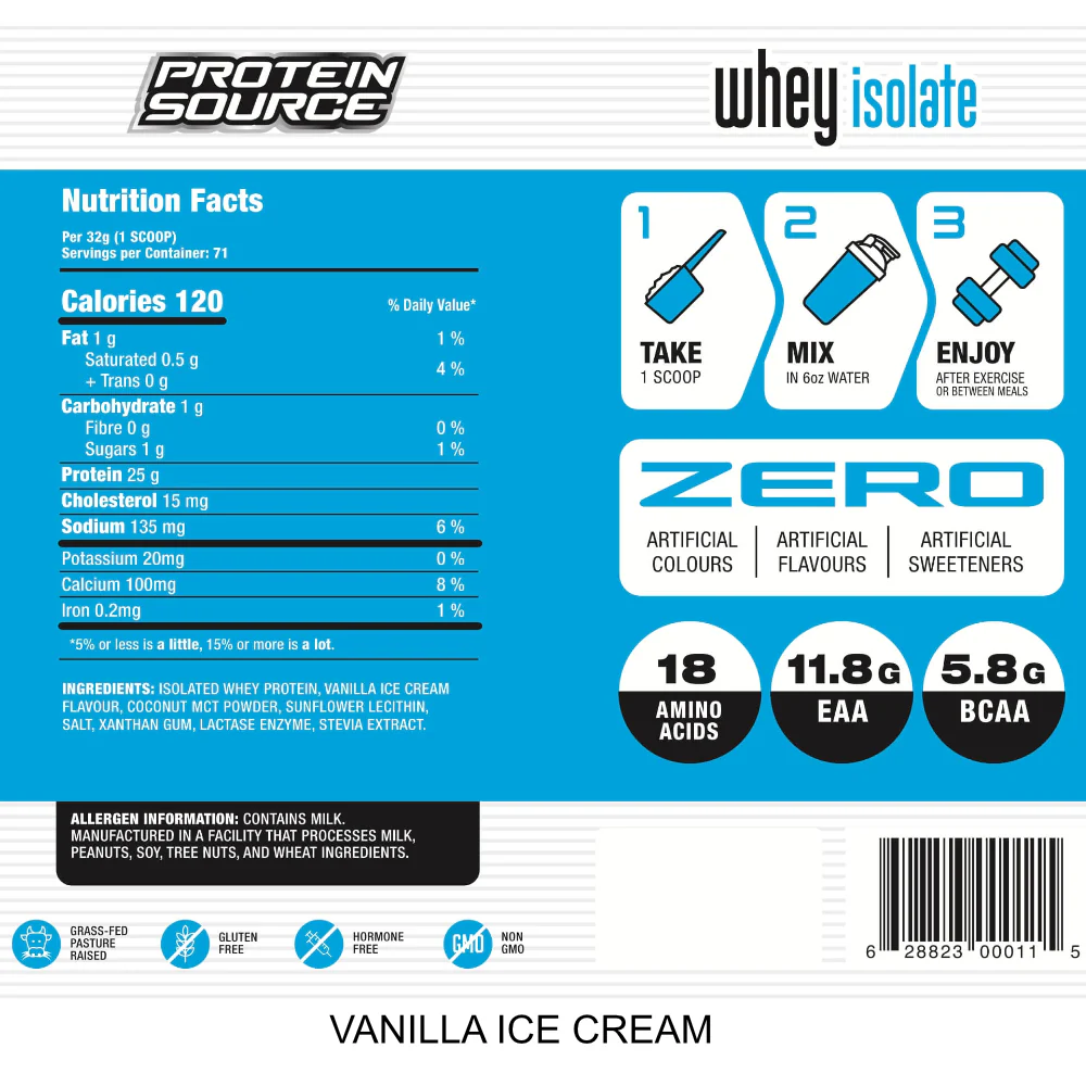 Protein Source | ISOWhey Protein Isolate (5 lbs) | Grass Fed - Image 5