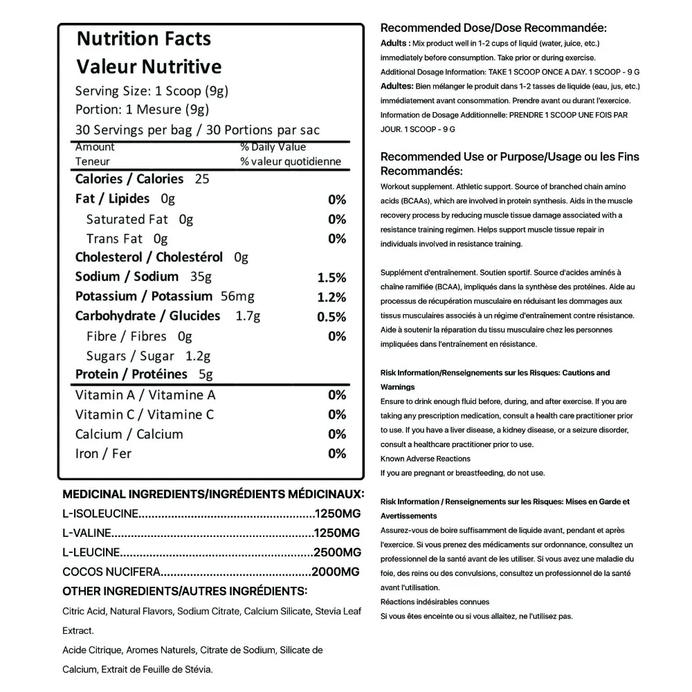 RAW Nutritional | BCAA Vegan (270 g) - Image 5