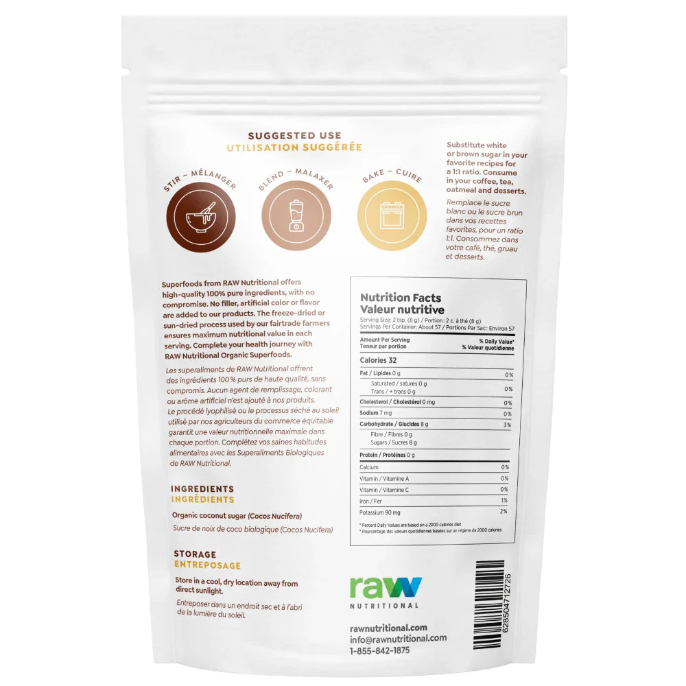 RAW Nutritional | Pure Organic Coconut Sugar (300 g) - Image 2